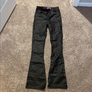 Edikted Leather Flare Pants